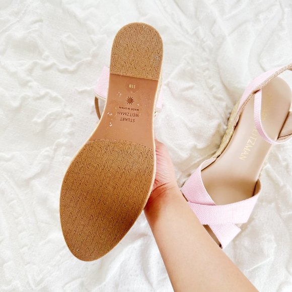 Stuart Weitzman Mirela Espadrille Wedges Size 11 - Picture 9 of 11